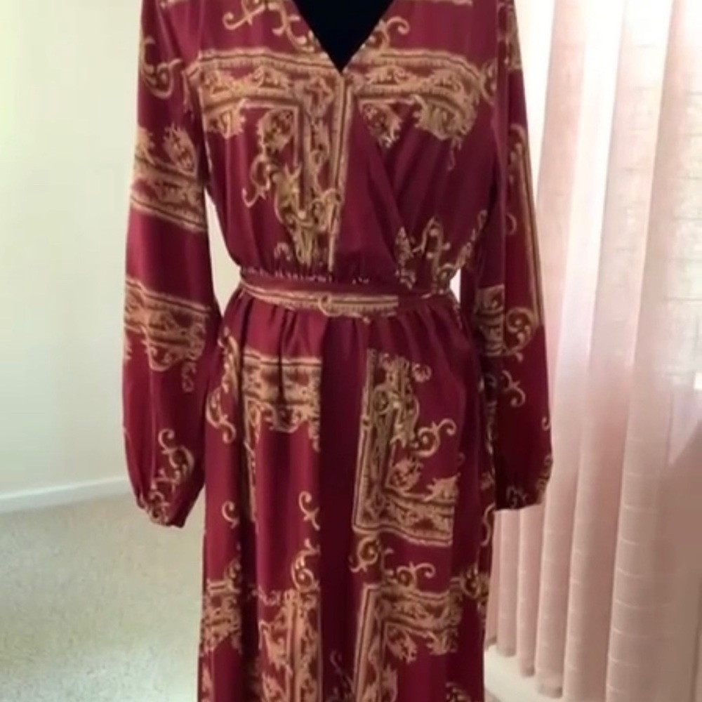 A beautiful pattern dress